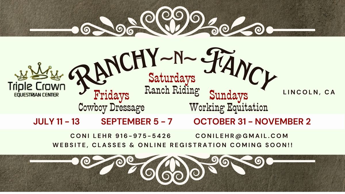 Ranchy ~n~ Fancy Horse Show Buckle Series