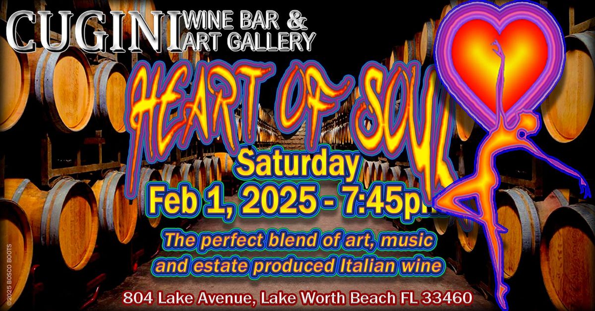 Heart of Soul Returns to Cugini Wine Bar & Art Gallery 