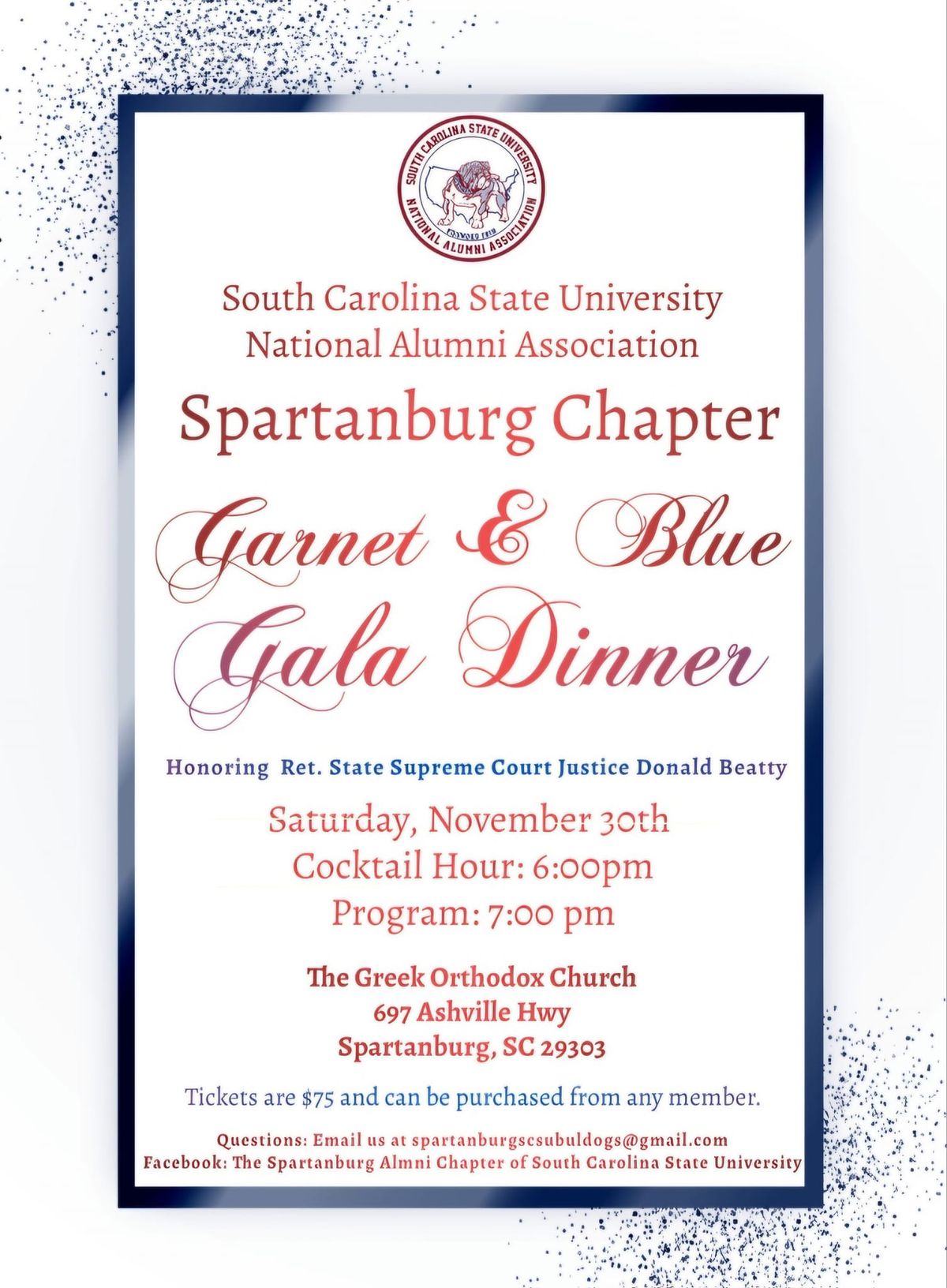 Garnet & Blue Gala Dinner