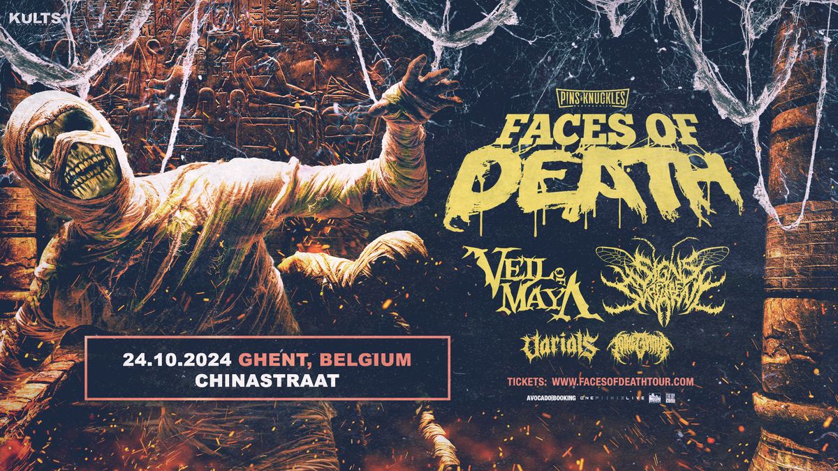 Avocado Booking presents: Pins & Knuckles Faces Of Death Tour 2024 \/\/ Chinastraat \/\/ Ghent