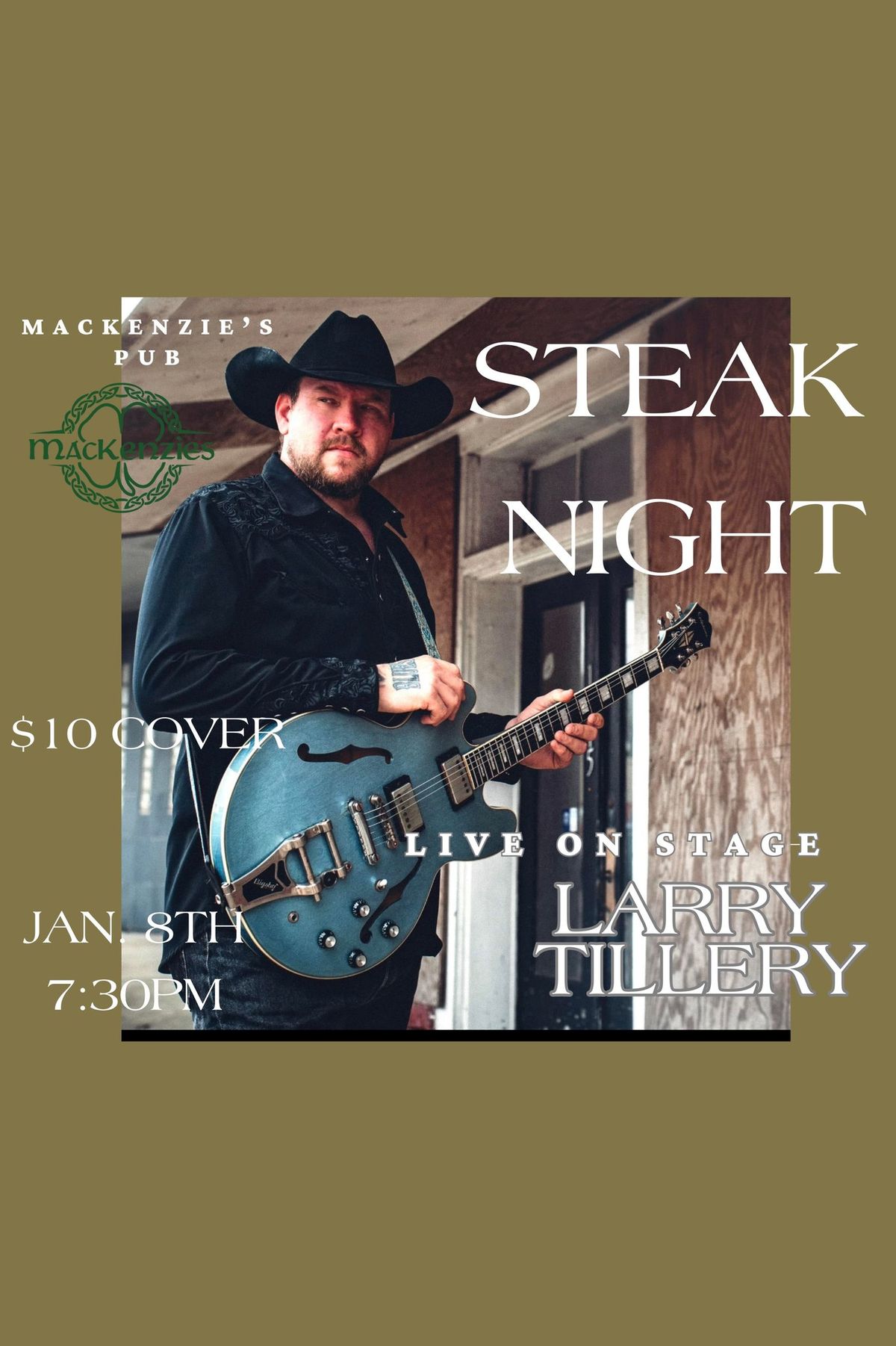 STEAK NIGHT with Larry Tillery