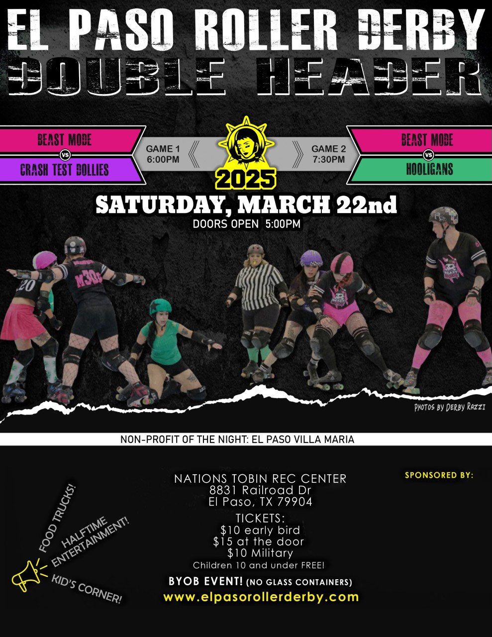 \ud83d\udd25 El Paso Roller Derby Season Opener - Double Header! \ud83d\udd25