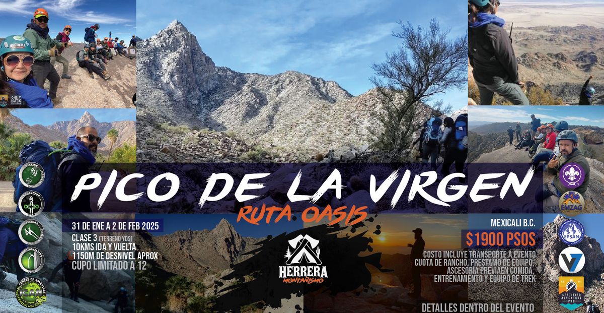 Pico de la Virgen, ascenso desde Oasis