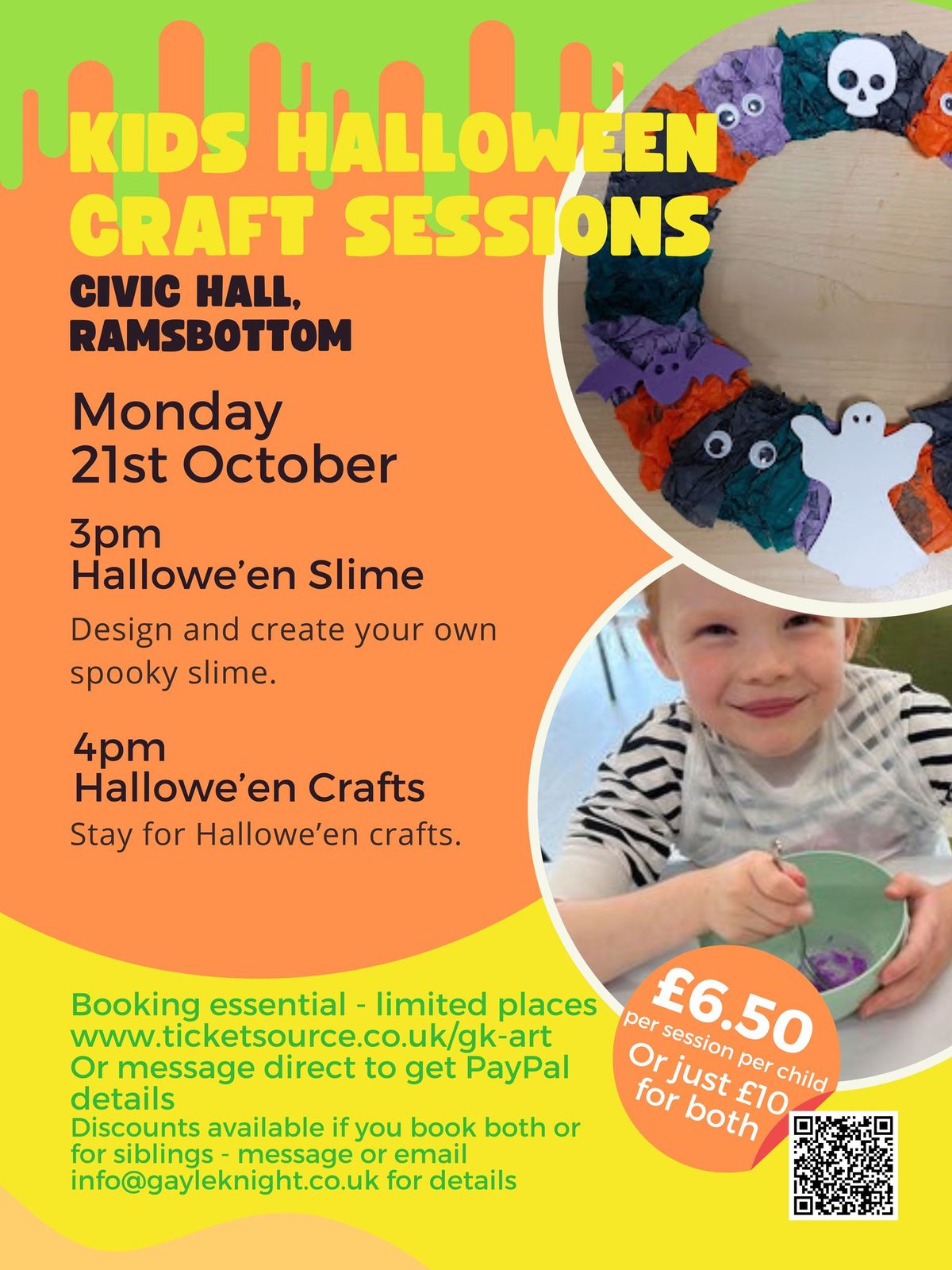 Halloween Slime and Craft at Ramsbottom Civic Hall