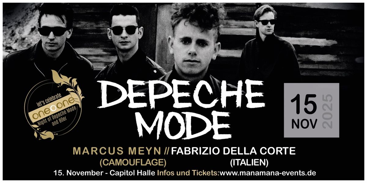 oneOone - Depeche Mode & 80er Night mit Marcus Meyn (Camouflage)