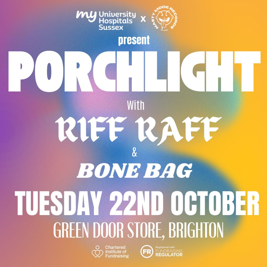 PORCHLIGHT with RIFF RAFF & BONE BAG