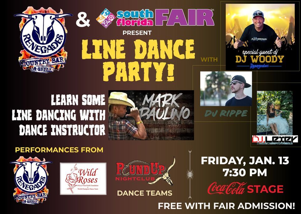 RENEGADES & South Florida Fair Presents: LINE DANCE PARTY