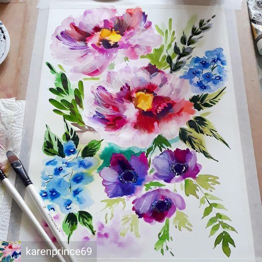 Watercolour Flowers Workshop by Cotton On MCR