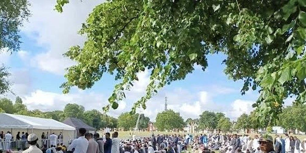 Eid-Ul Adha Jamat in Thames Barrier Park, 16th June