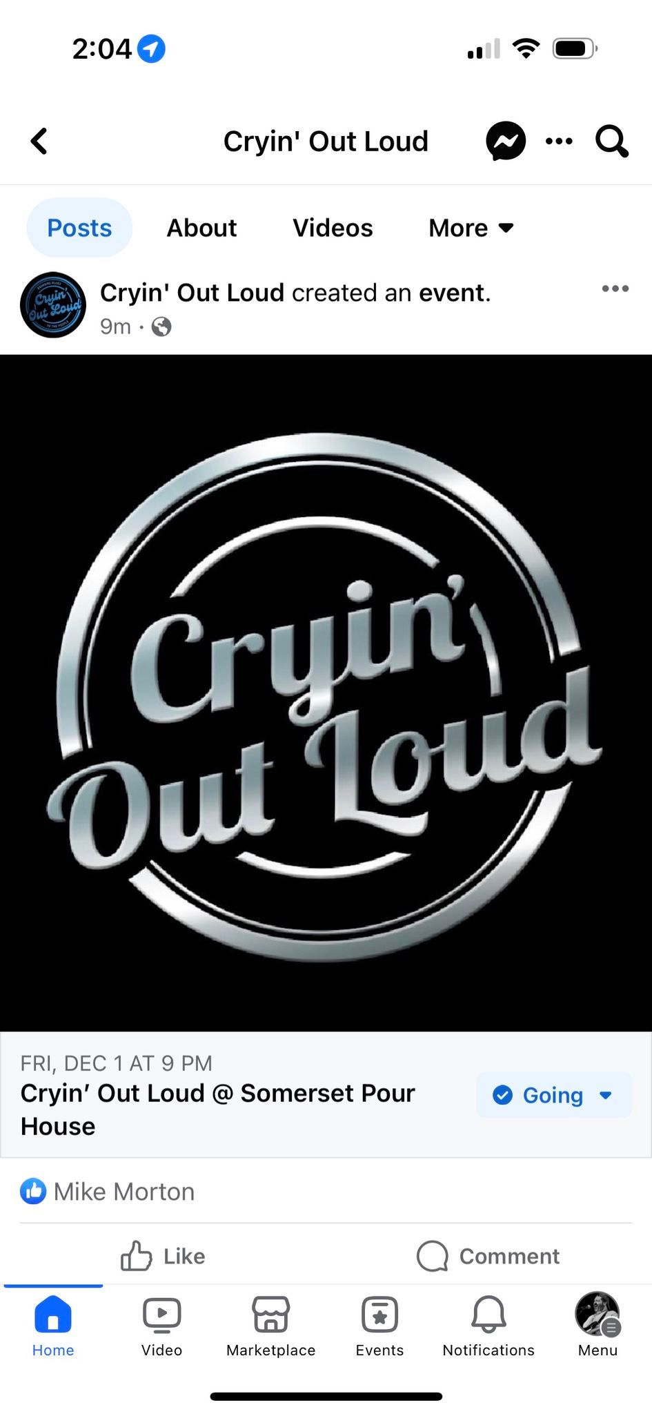 Cryin\u2019 Out Loud @ Penobscot Pour House