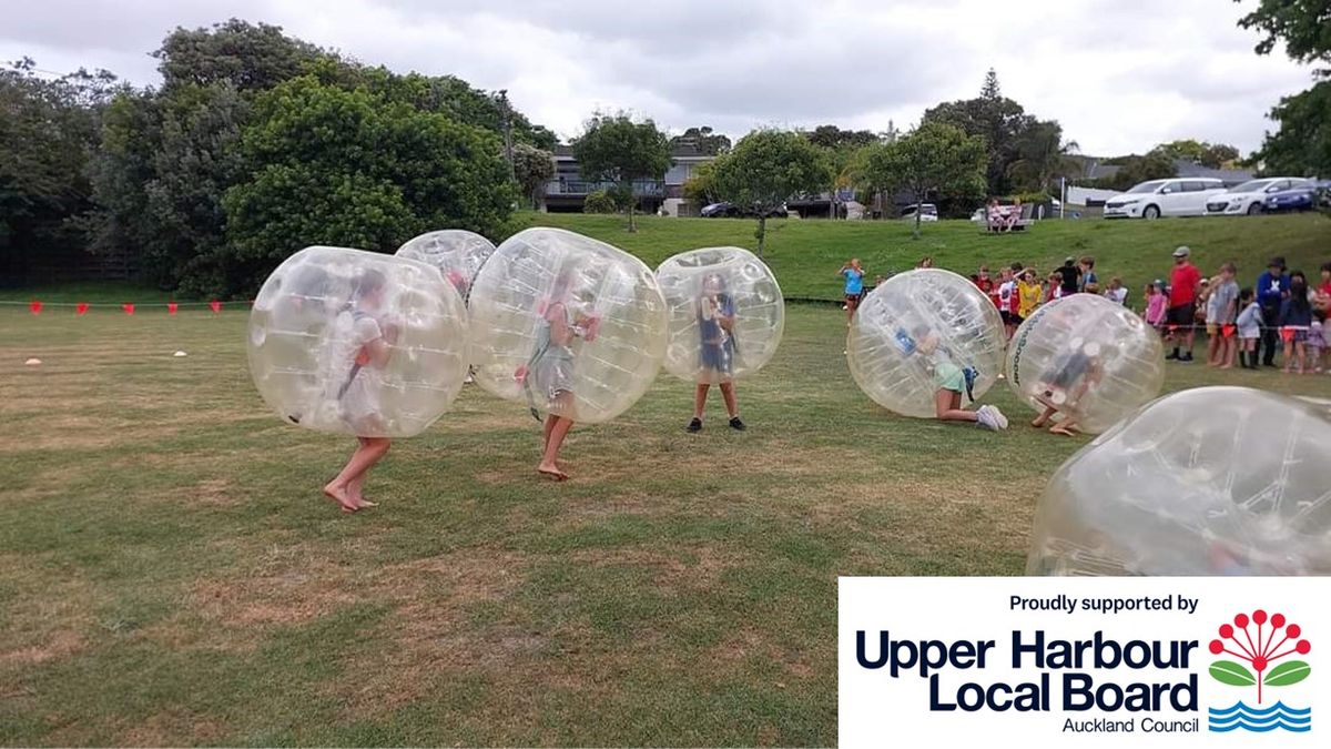 Kiwi Bubble Soccer - FREE - Whenuapai Settlement Playground - 29 Jan 2025