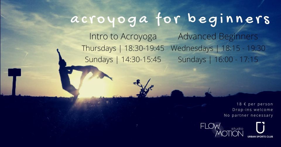 Acroyoga for Beginners - Weekly Classes