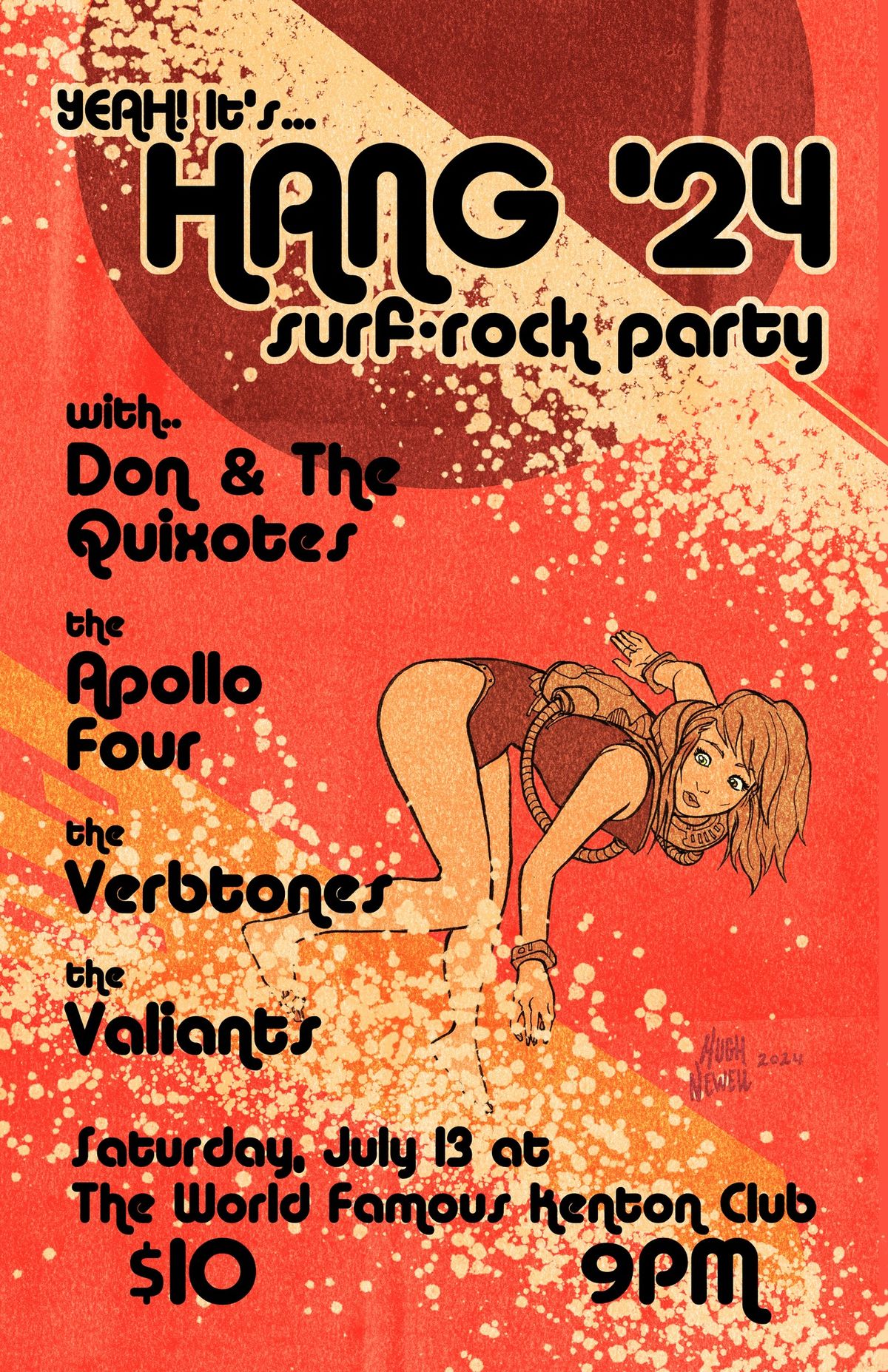 HANG '24 Surf-Rock Party w\/ Don & The Quixotes, The Apollo 4 & The Verbtones!