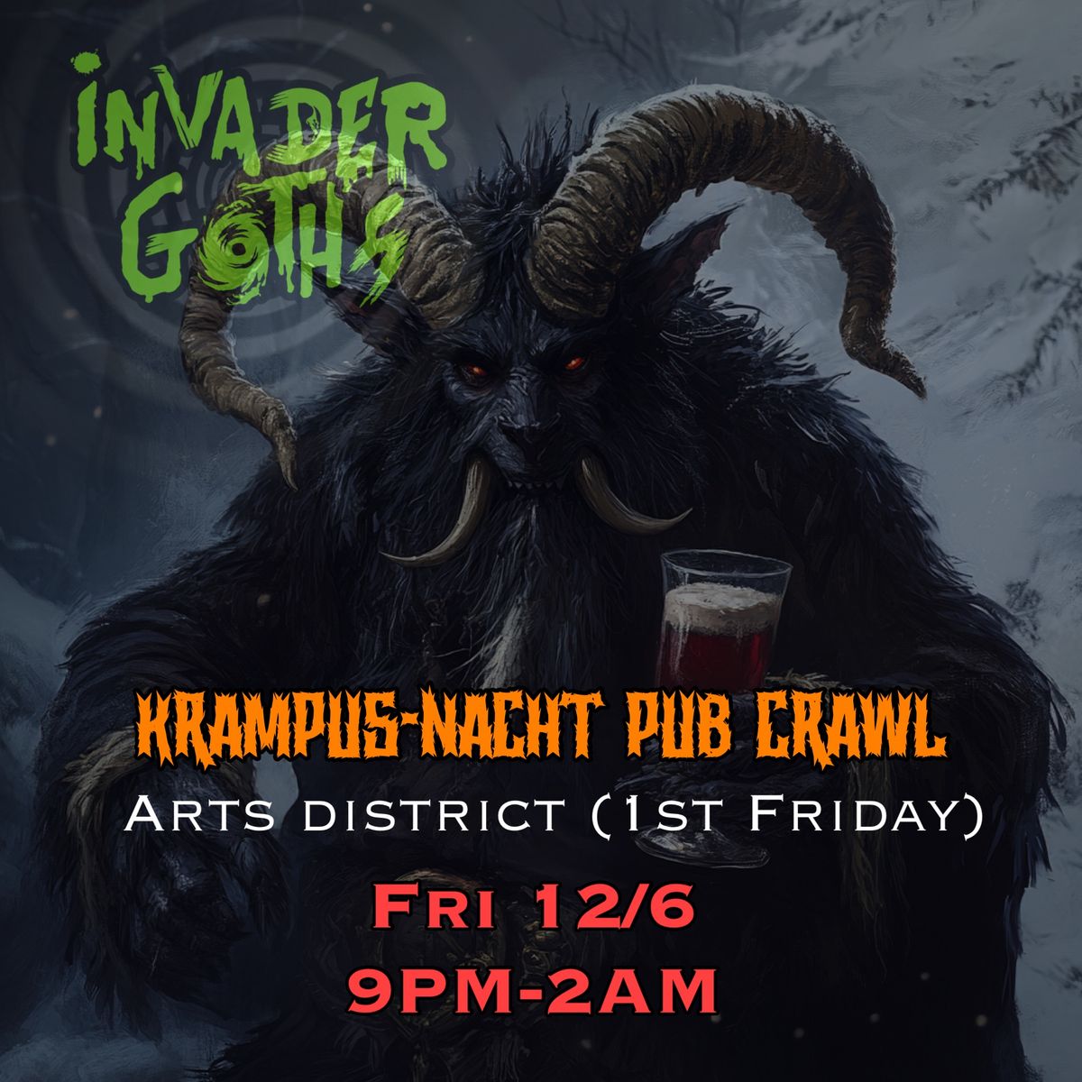 Goths Invade First Friday: Krampusnacht