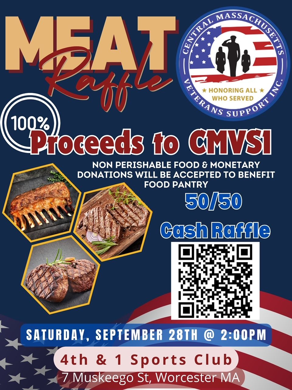 MEAT RAFFLE TO Support CMVSI