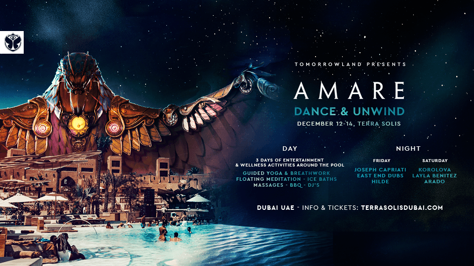 Tomorrowland Presents Amare Dance & Unwind at Terra Solis Dubai