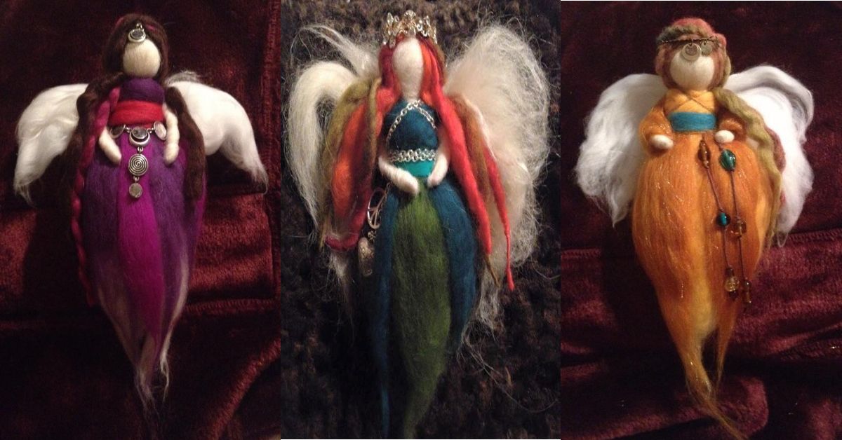 Needle Felted Tree Topper Angels Workshop\/Concept Corner. New Brighton