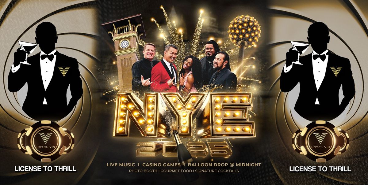 GRAPEVINE New Year's Eve PARTY at HOTEL VIN!  Casino Games, Live Music, Gourmet Food & Drinks!