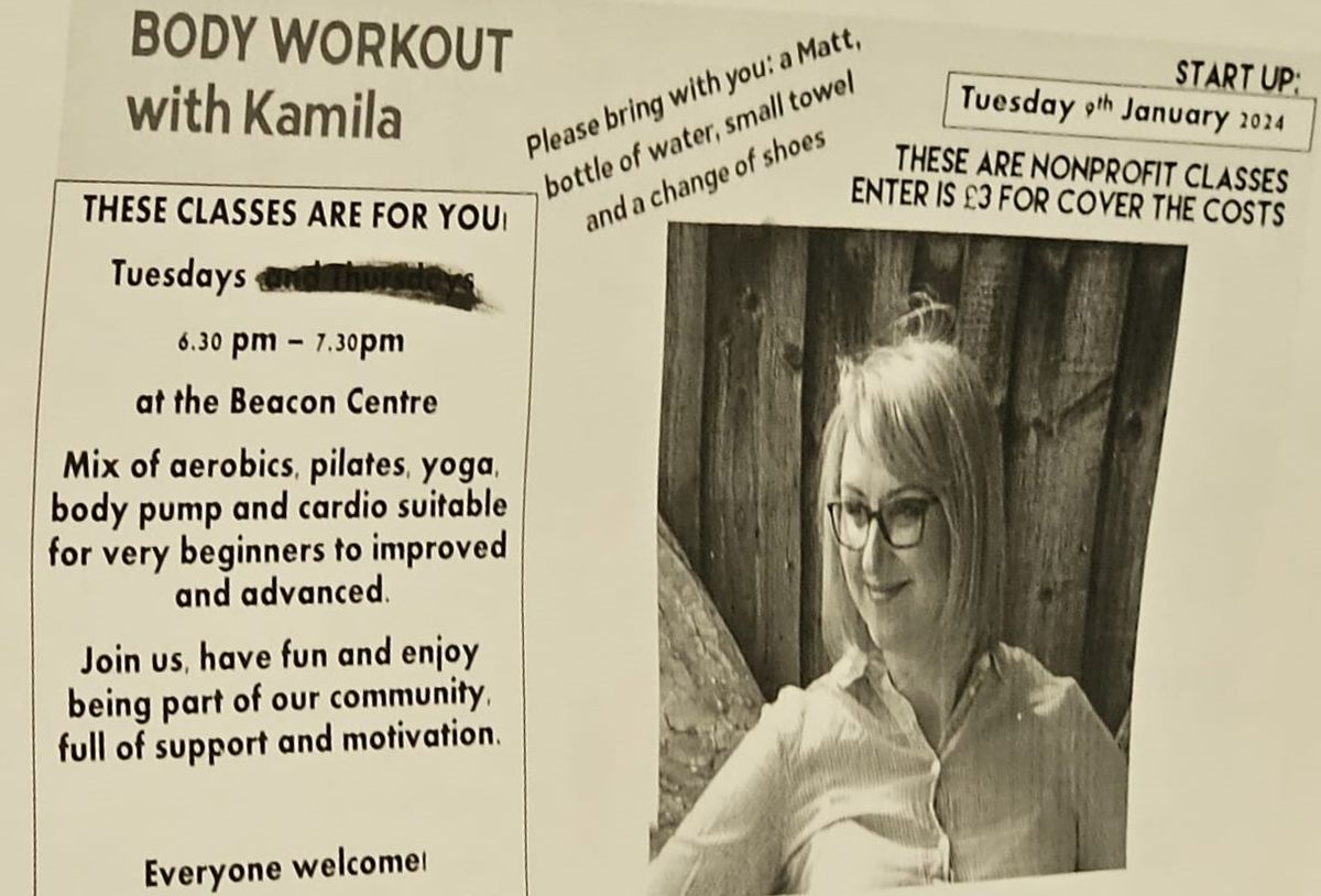 Body Workout with Kamila at The Beacon Centre