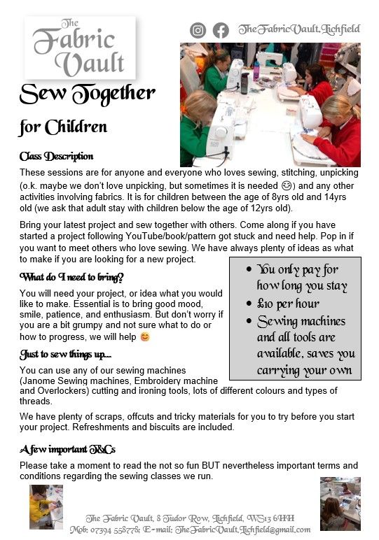 Children Sewing - Sew Together