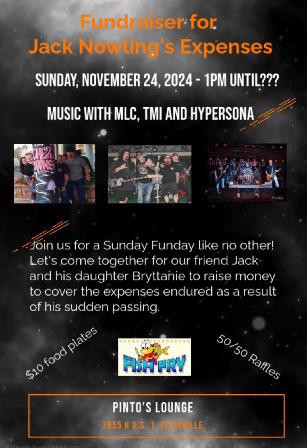 Benefit for Jack Nowling's family