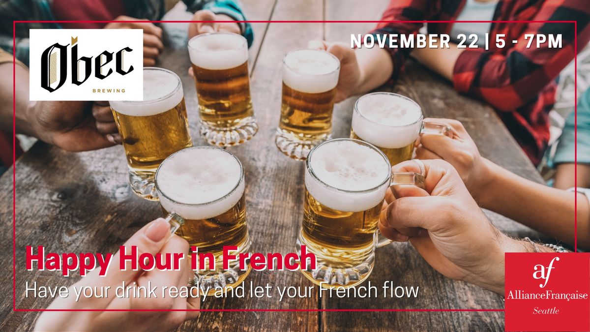 Happy Hour in French [In Person] Nov 22