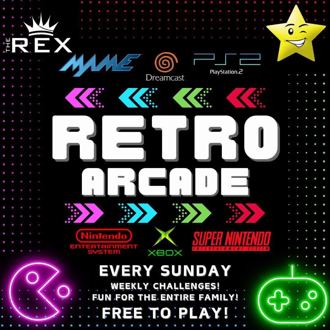 Retro Arcade Every Sunday! 