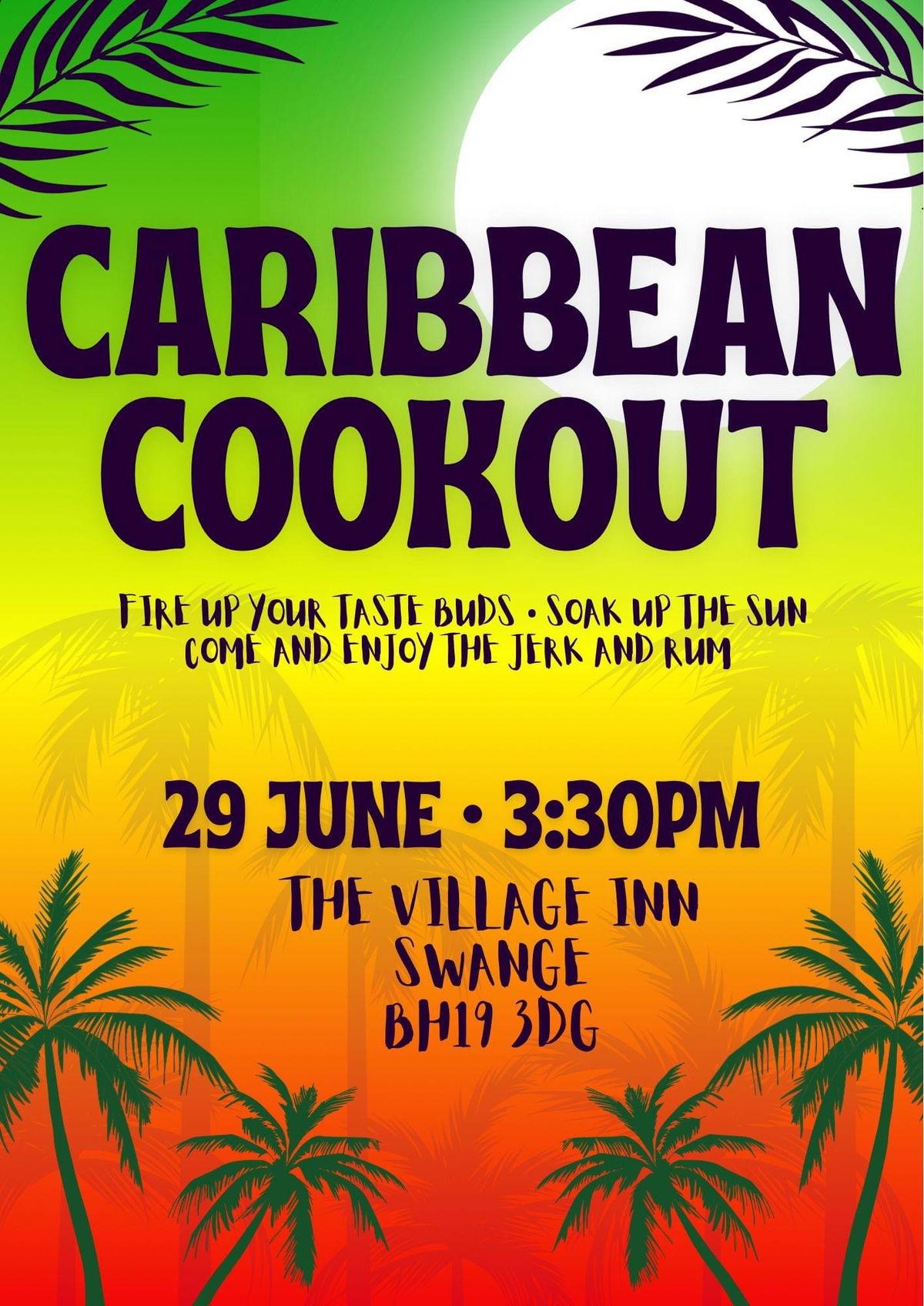 \ud83c\udf34 Caribbean Cook Out at The Village Inn \ud83c\udf34 