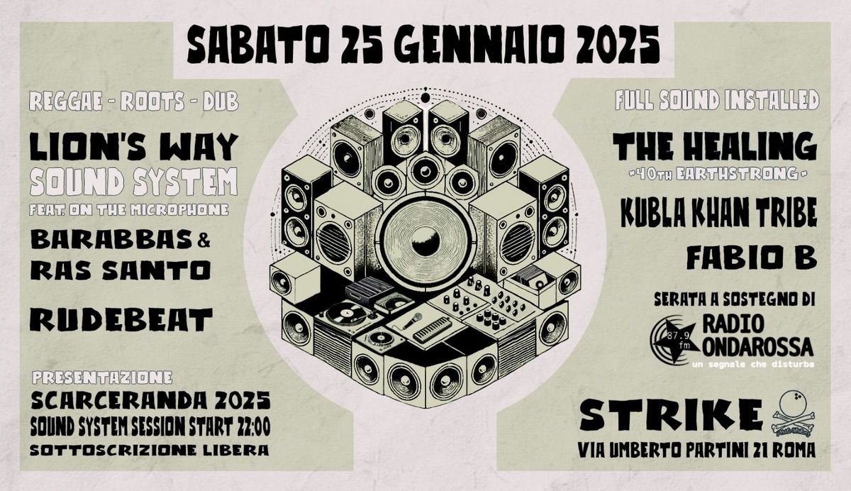 Scarceranda 2025: Lion's Way - Barabbas - Ras Santo - Rudebeat - The Healing - Kubla Khan - Fabio B 