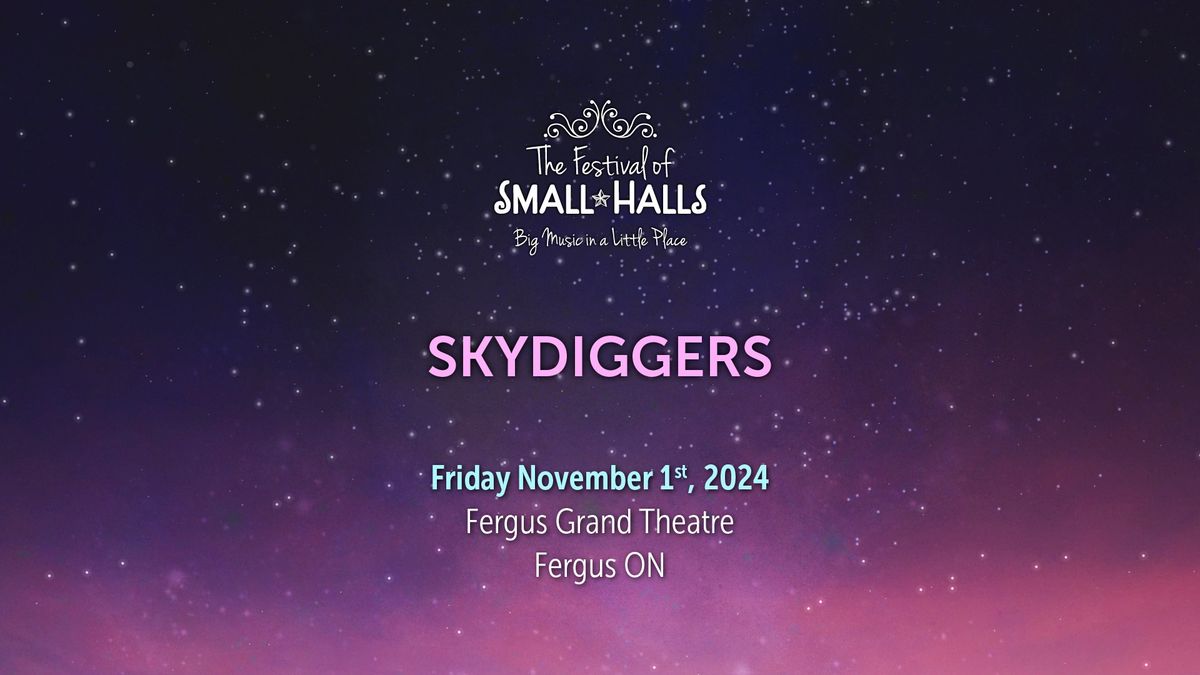 Skydiggers @ Fergus Grand Theatre, Fergus, ON