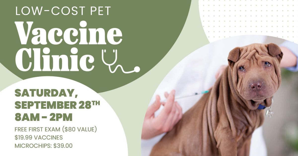 Low-Cost Pet Vaccine Clinic