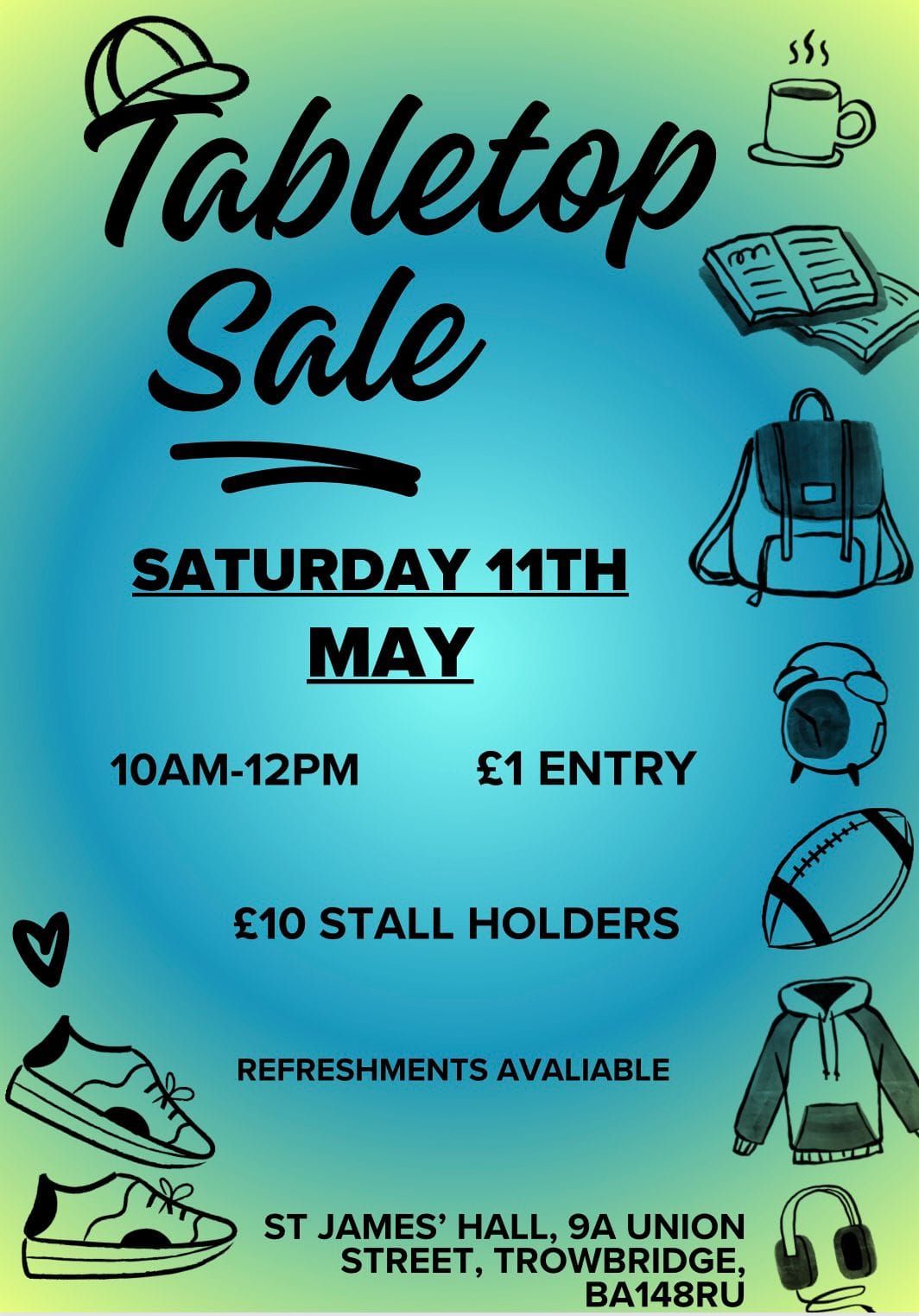 Table Top Sale!