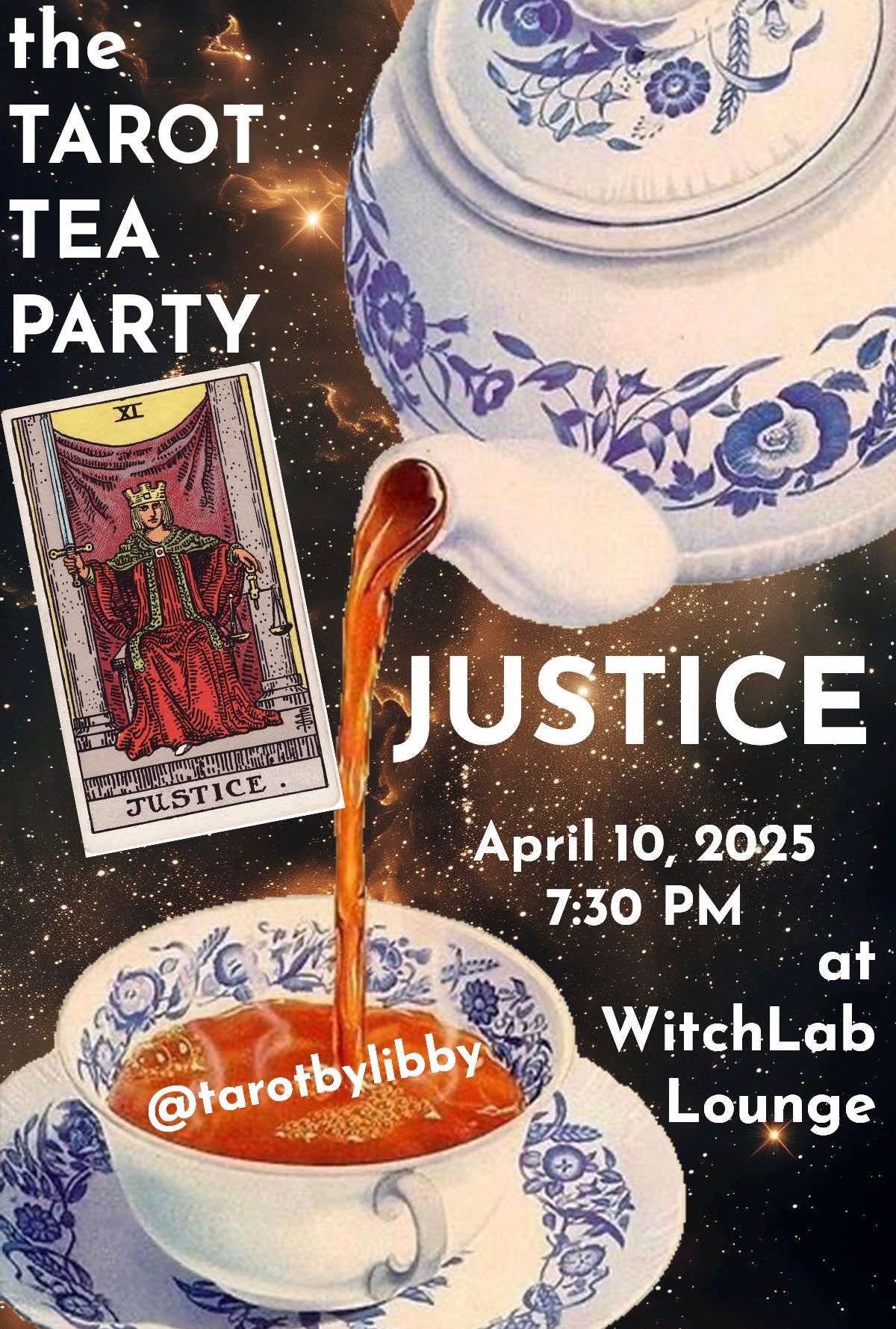 Tarot Tea Party April 10th - Justice