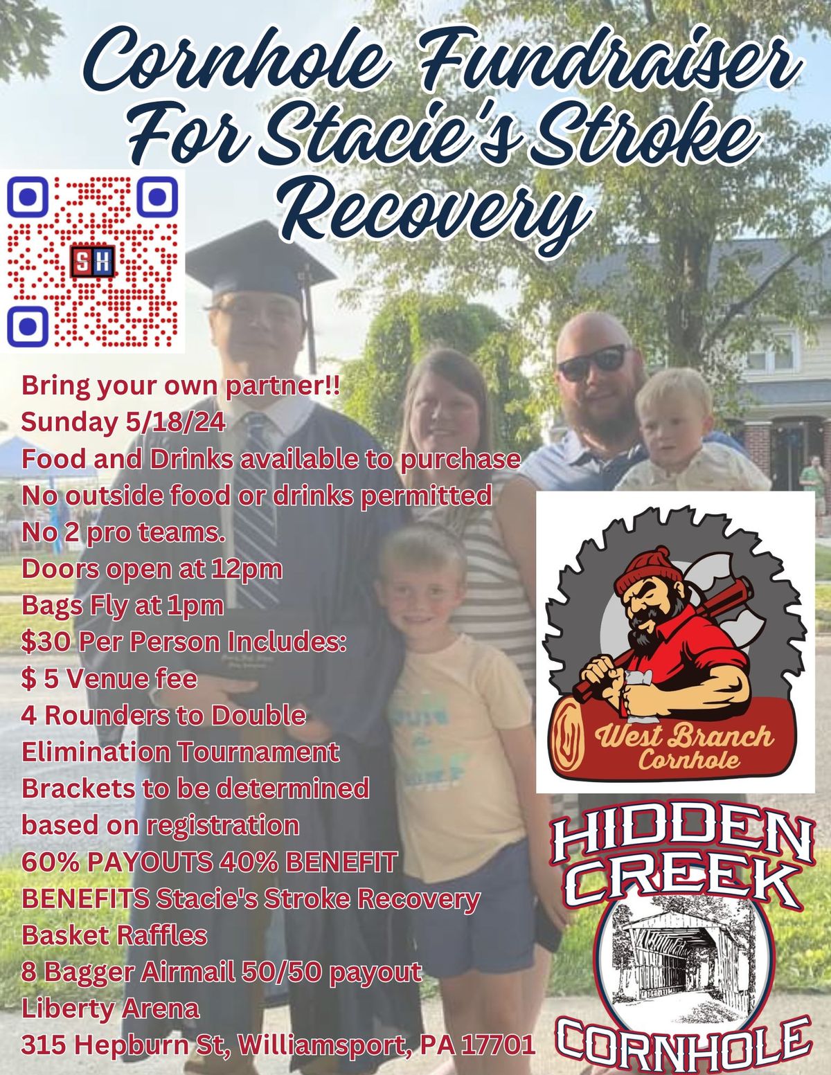 Cornhole Fundraiser For Stacie's Stroke Recovery 