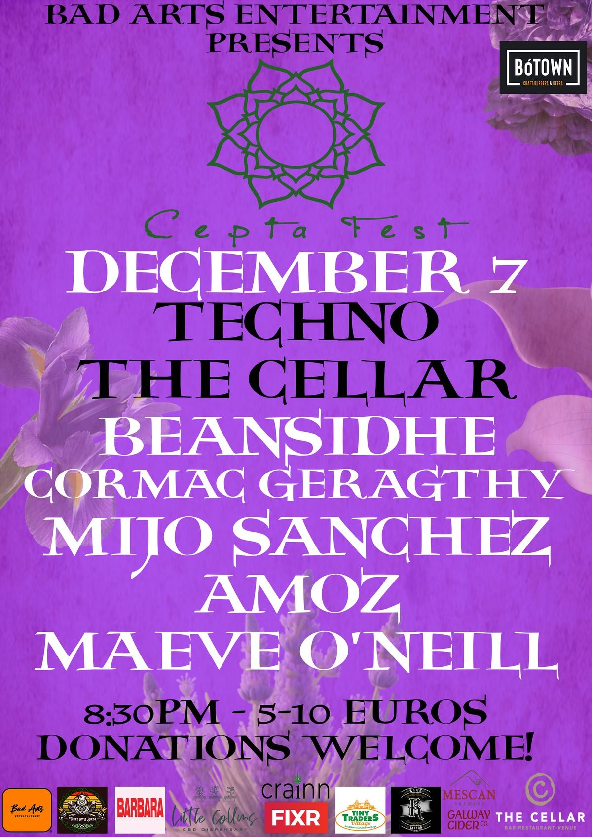 CeptaFest - Techno - Mijo Sanchez, Beansidhe, Maeve O'Neill, Amoz, Cormac Geraghty