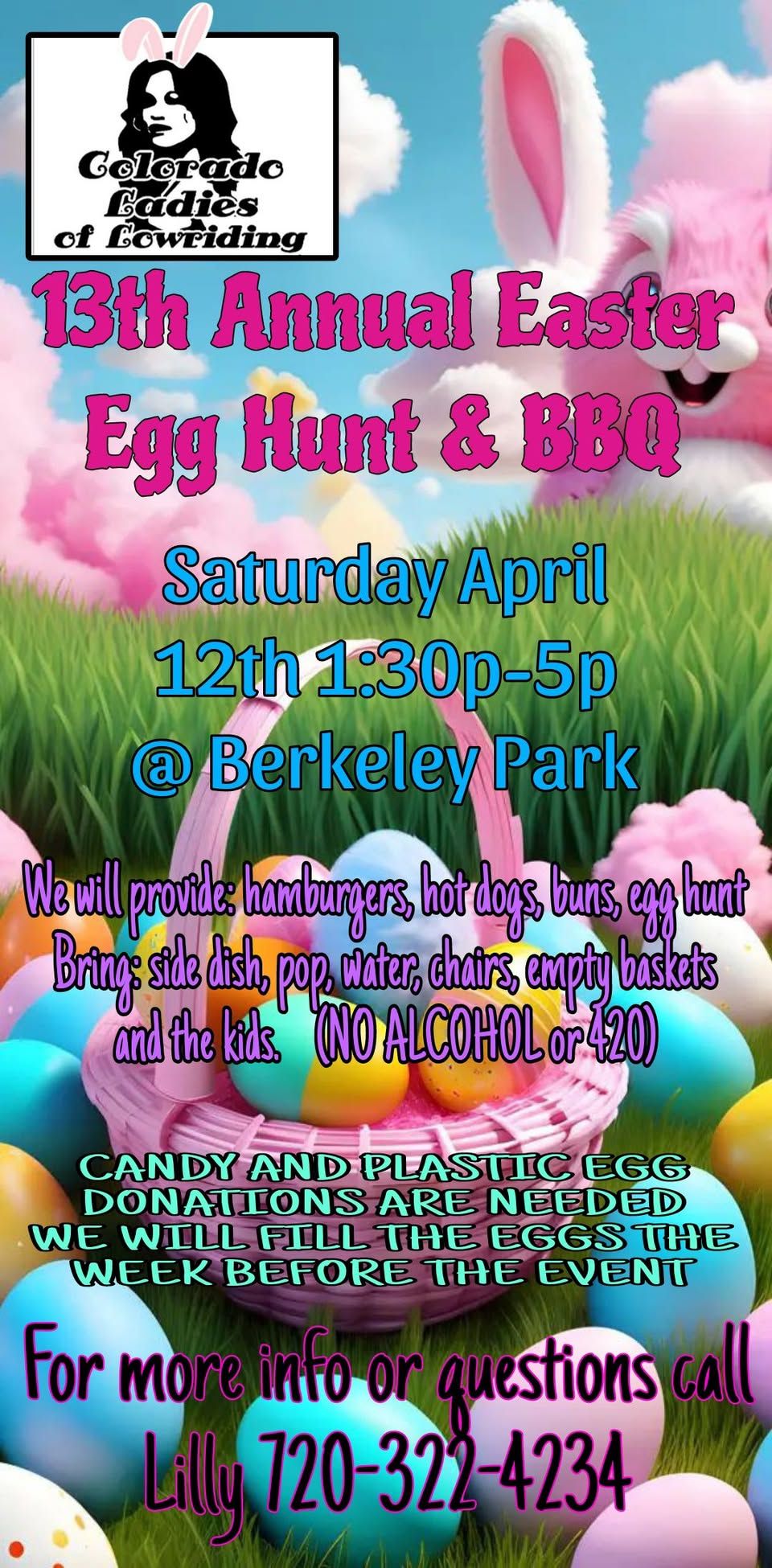 Colo. Ladies of Lowriding 13th Annual  Easter Egg Hunt & BBQ