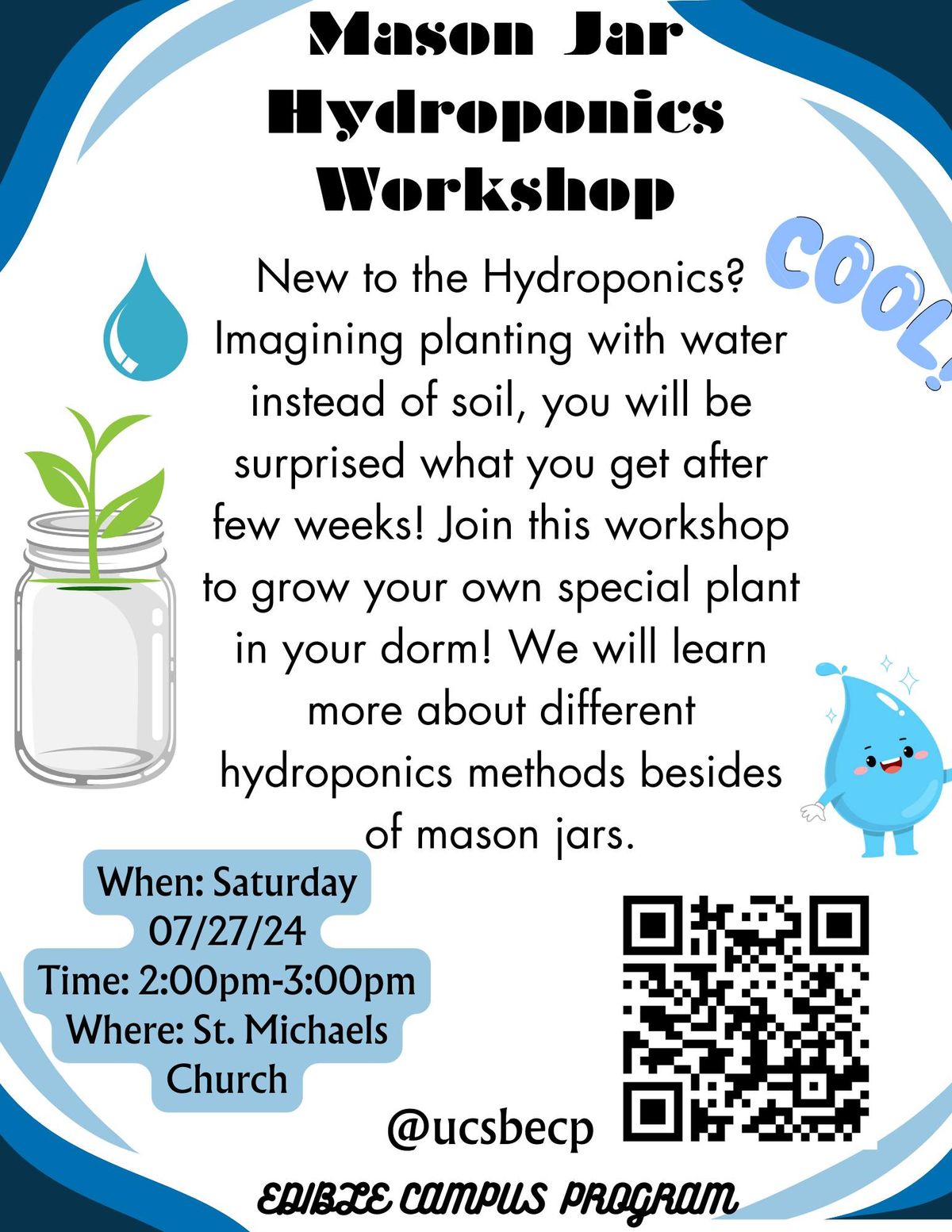 Mason Jar Hydroponics Workshop