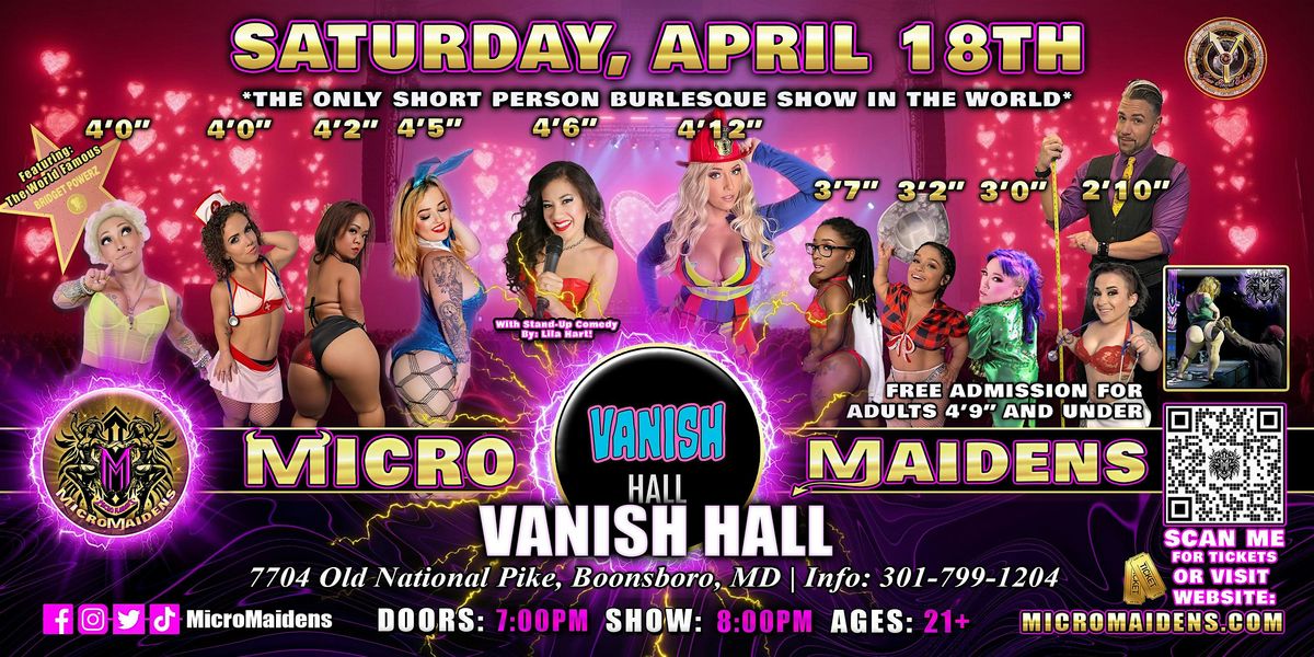 Boonsboro, MD - Micro Maidens Dwarf Dancers @ Vanish Hall