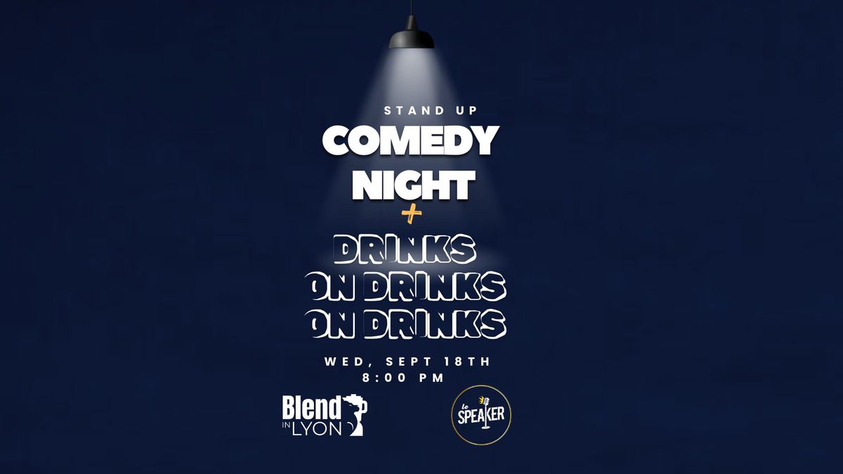 English Stand Up Comedy Night + Drinks on Drinks on Drinks