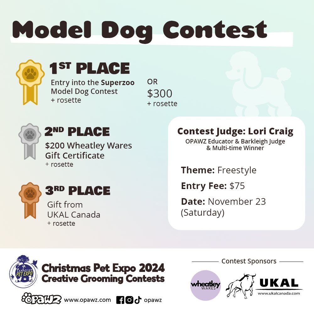 OPAWZ Model Dog Contest at Christmas Pet Expo