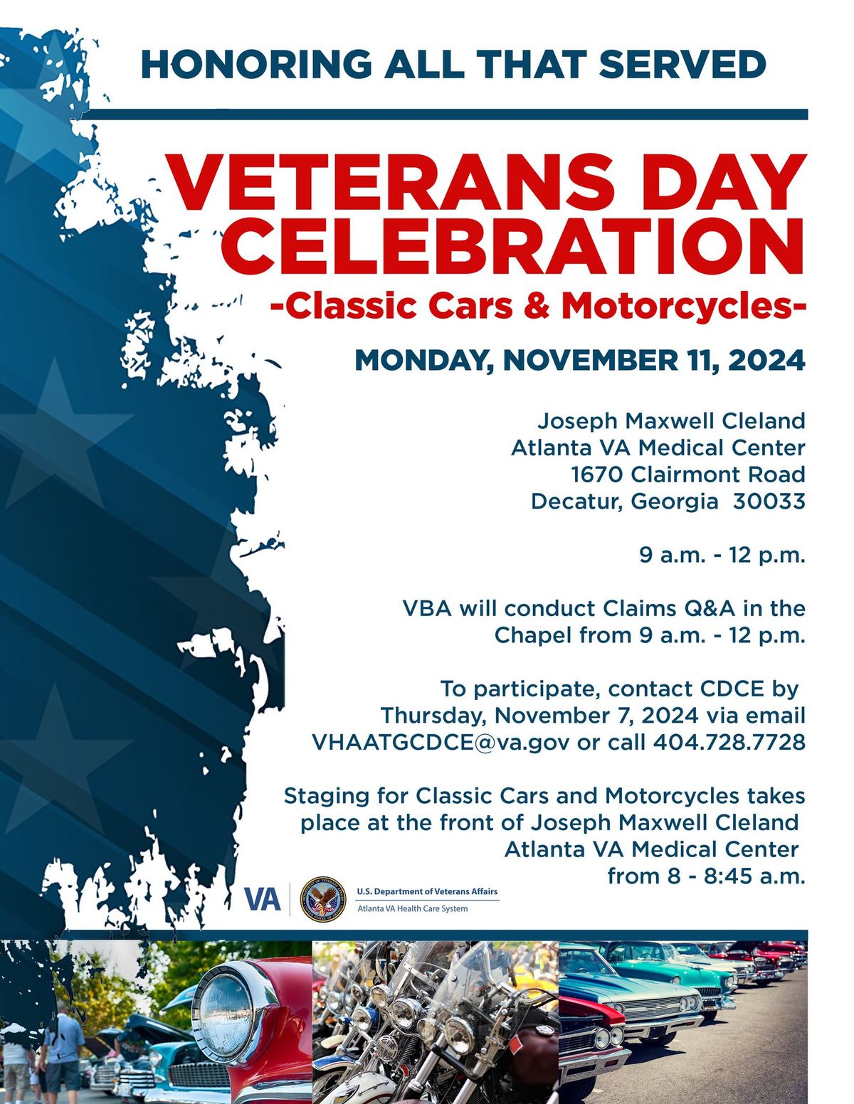 Joseph Maxwell Cleland Atlanta VA Medical Center celebrates Veterans Day