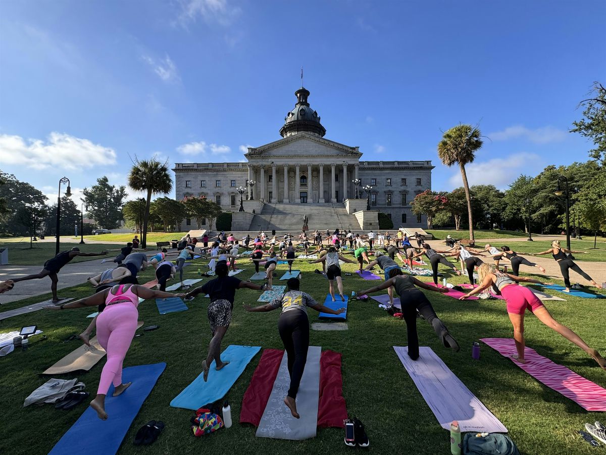 FREE Yoga at South Carolina Statehouse for Summer Solstice