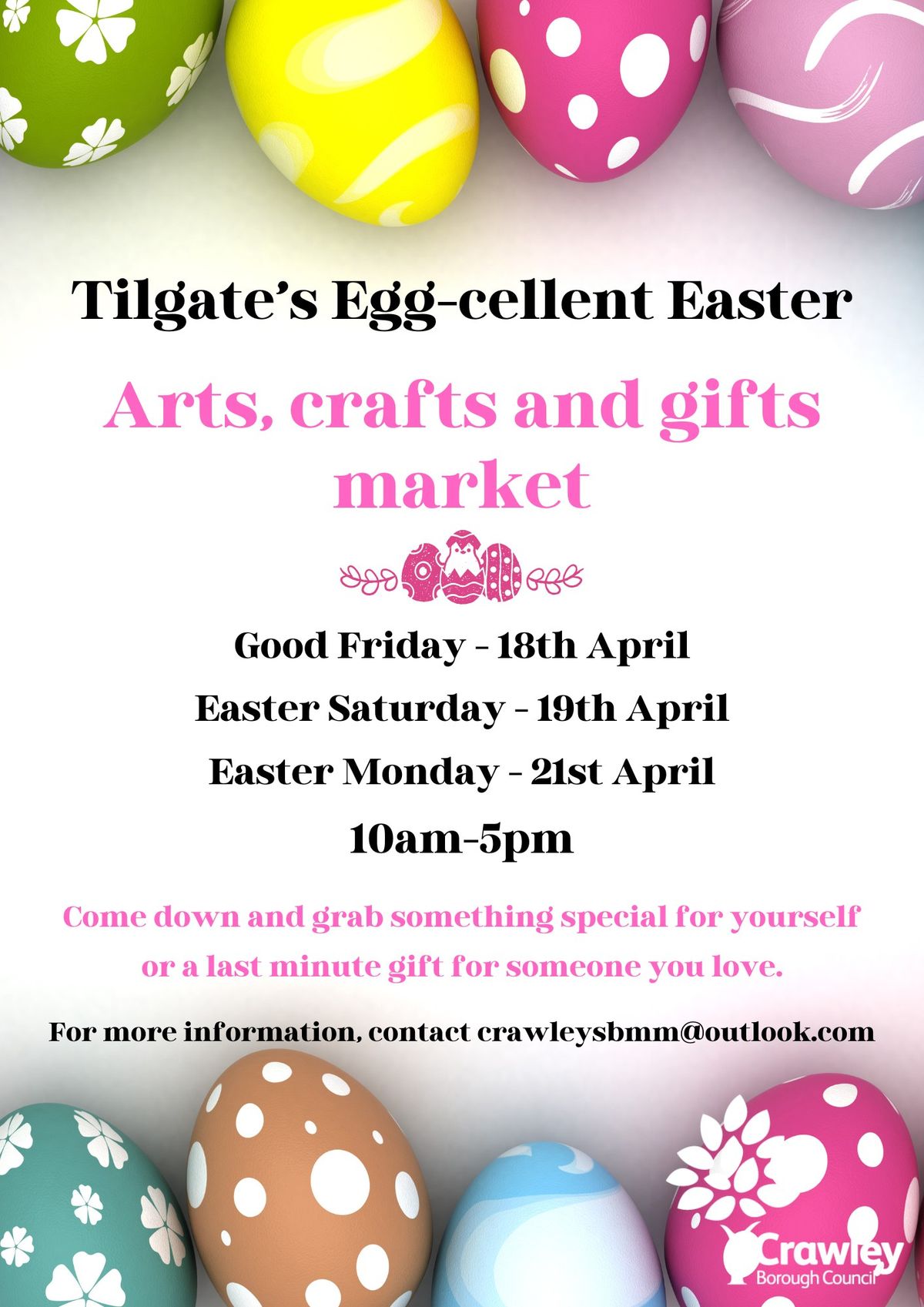 Tilgate's Egg-cellent Easter Arts, Crafts & Gifts Market - Easter Monday