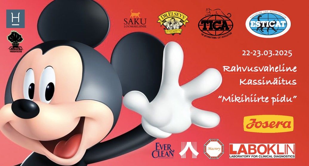 Kassin\u00e4itus \/ TICA Cat Show "Mickey Mouse Party"