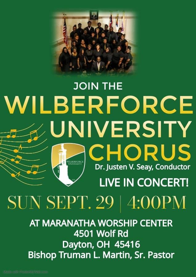 Wilberforce University Chorus LIVE in Concert!