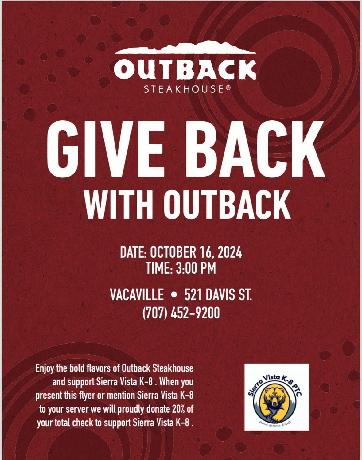 Dine & Donate: Outback Steakhouse