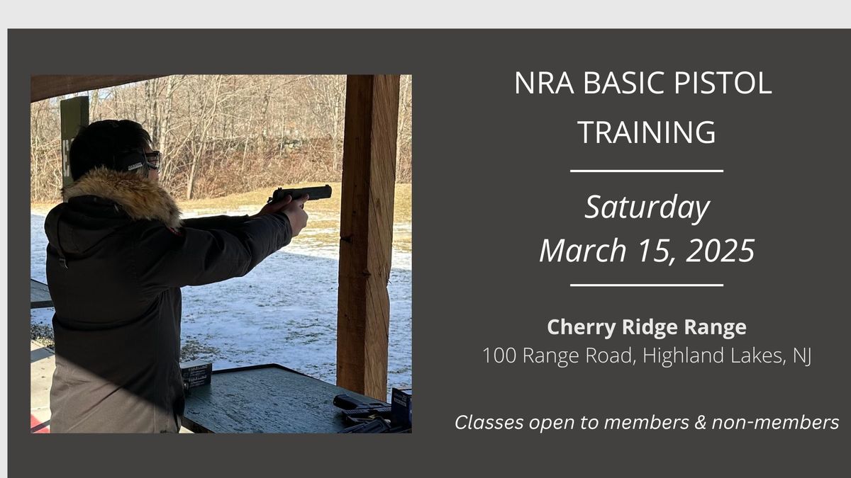 NRA Basic Pistol Training