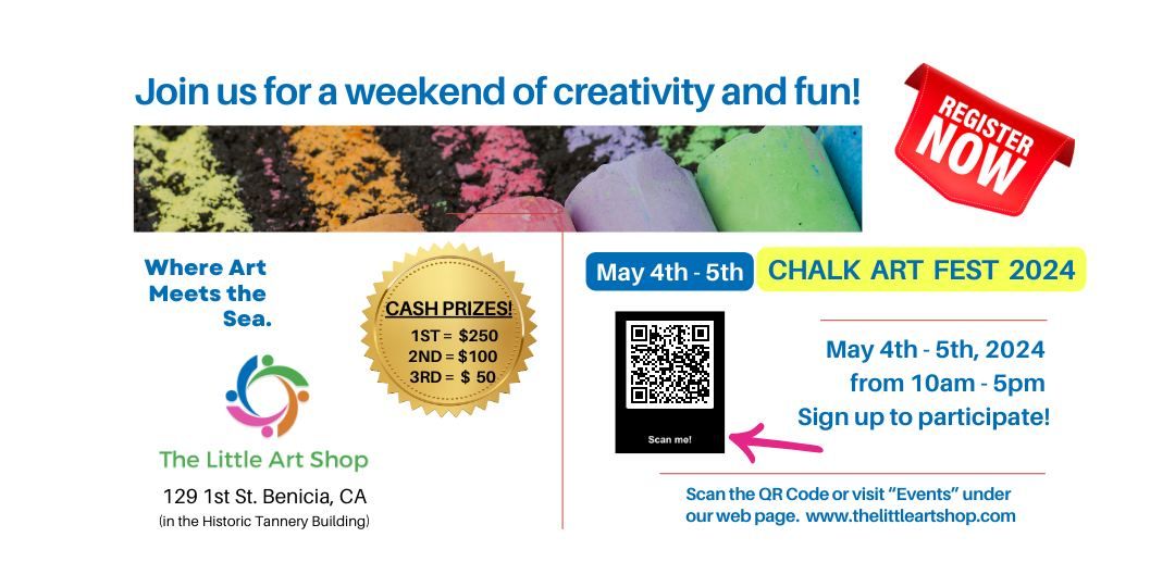 1st Annual Chalk Art Festival at The Little Art Shop!