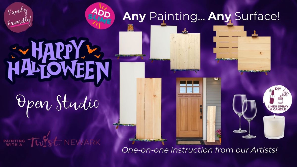 Happy Halloween Open Studio(Any Art! Any Surface!)