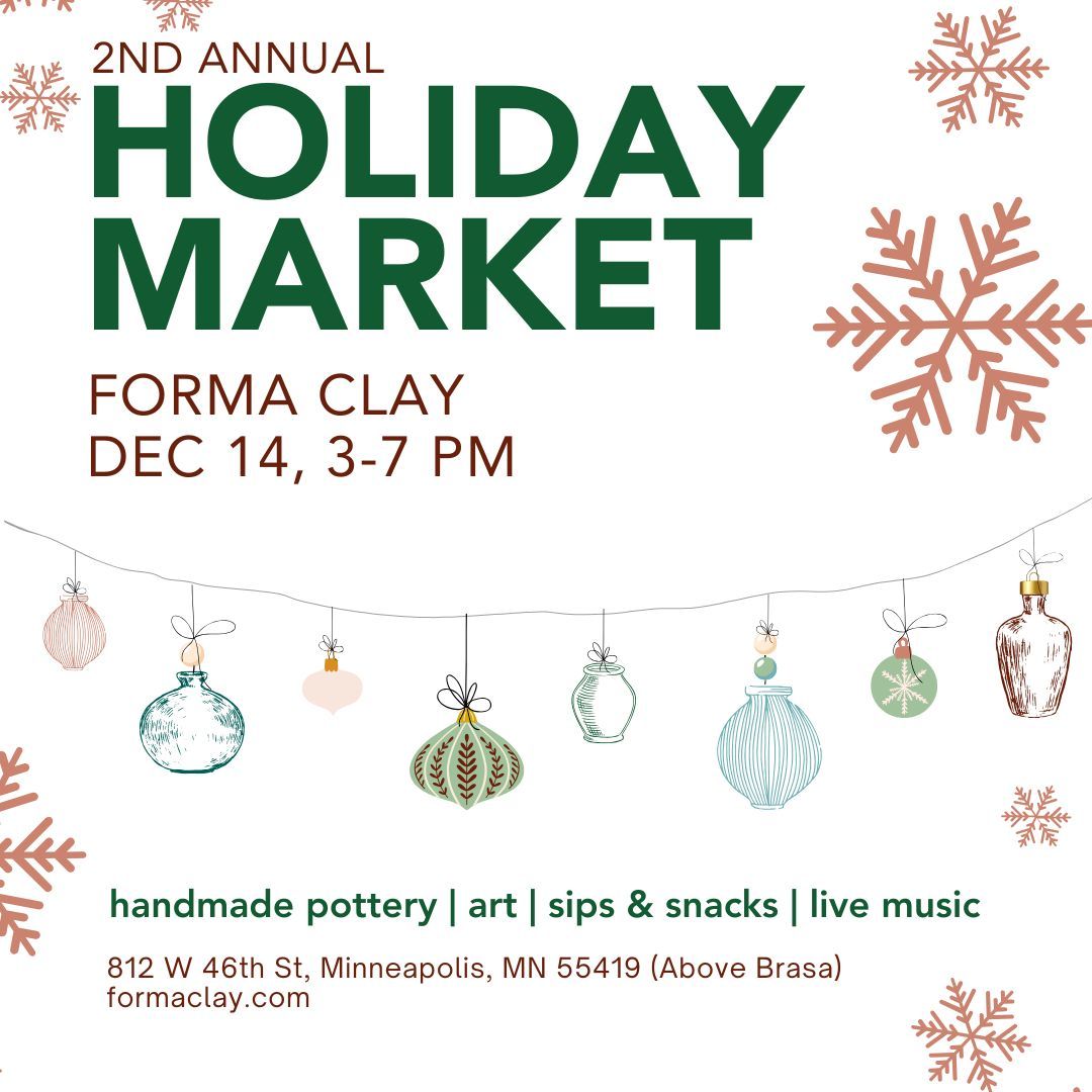 2nd Annual Holiday Market @ Forma Clay